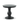 27" Round Wood Side Table - Black - Ruffled Feather