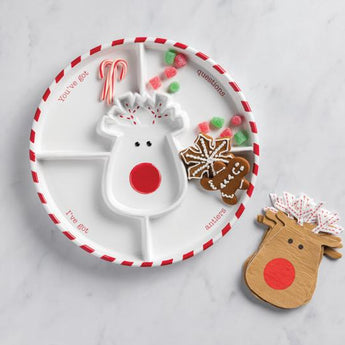 Xmas Crudite And Napkins Set