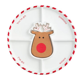 Xmas Crudite And Napkins Set