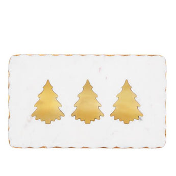 Gold Tree Marble Cheese Board