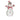 12" Lighted Snowman with Silver Swirling Glitter