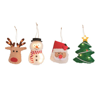 Christmas Light-Up Plush Ornaments