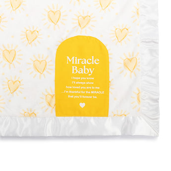 Miracle Baby Sunshine Hearts Blanket - 30x40in