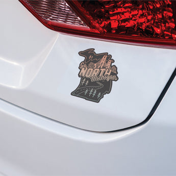 5in Happy Little Michigan Decal - Ruffled Feather