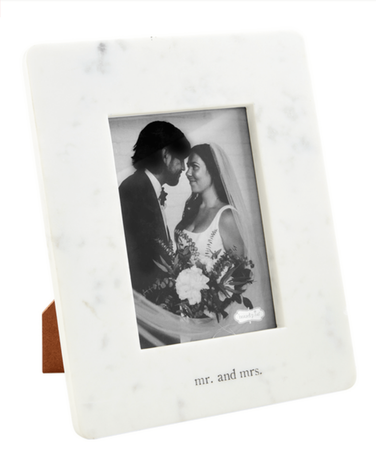 5x7 Mr and Mrs. Marble Frame - Ruffled Feather