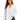TRIBAL "The Shirt" - White Long Sleeve Collared Button-Up Blouse with Side Seam Plackets