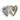 DEMDACO Love Heals Gray Floral 3.5 Inch Resin Stone Art Heart Keeper Trinket Dish