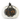 7.75" White & Black LED Pumpkin w/Filigree & Skull Cutout - Ruffled Feather