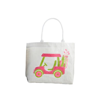 Golf Sparkle Tote Bag