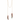 Coco+Carmen Gilda Lariat Necklace- Black/Mauve