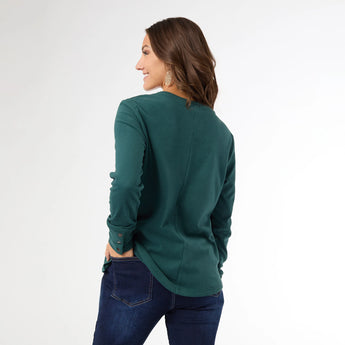 Alexis Super Soft Top with Snap Cuff