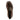 Brown velvet loafer with crystal buckle and chunky lug sole, featuring glossy heel detail and slip-on design. Top Down View