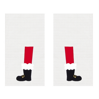 Santa Boots Towel - Set of 2