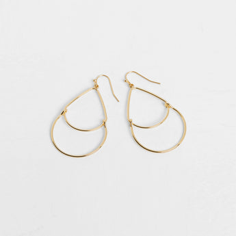 Double Teardrop Dangle Earring