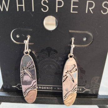 Dragonfly Longboard Dangle Earrings