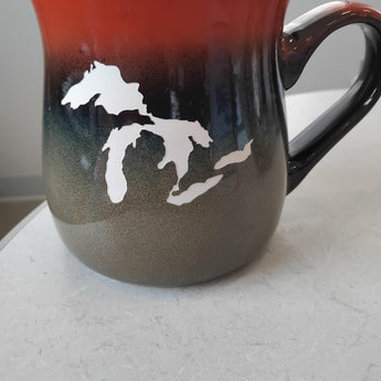 Great Lakes Rustic Red to Beige 26oz Tavern Mug