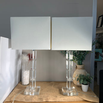 Crystal Cube Table Lamp