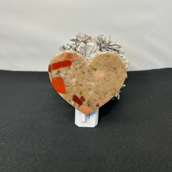 Pudding Stone Heart Night Light