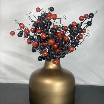 Black & Orange Glitter Pick