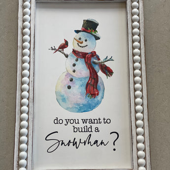 Snowman/Christmas Tree Wall Signs