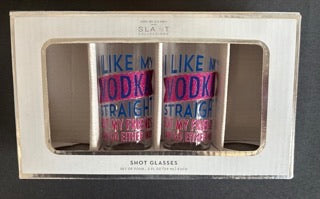 Shot Glass Set - Vodka Straight (Clearance) - Two Missing