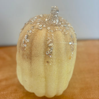 White Glitter Pumpkin
