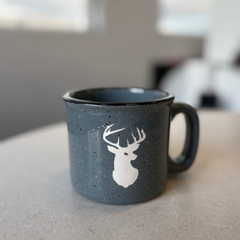 Buck 15oz Campfire Mugs ( Cobalt or Aqua)