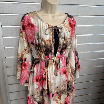 CLEARANCE Floral Flare Top Dress