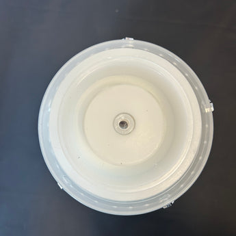 White LED Wax Pillar Water Candle w/ Silver Star Garland Candle Slipcover