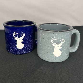 Buck 15oz Campfire Mugs ( Dark Blue or Grey)