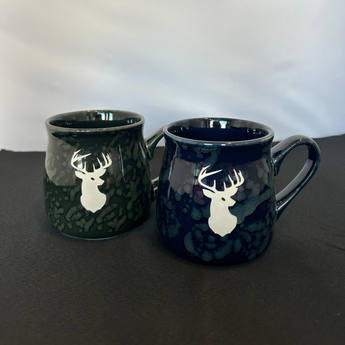 Buck 16 oz Marbled Tavern Mug (Forest Green or Dark Blue)