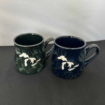 Great Lakes 16oz Marbled Tavern Mug (Forest Green or Dark Blue)