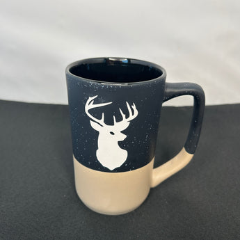 Buck 16oz Black to Tan Boulder Mug