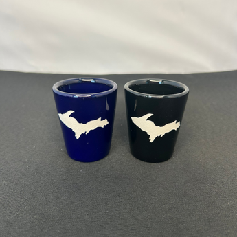 Michigan Upper Peninsula Shot Glass (Dark Blue or Black)