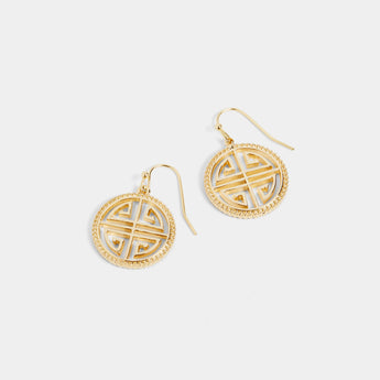Labyrinth Crest Earrings