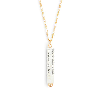 Learn for Yourself Quote Necklace