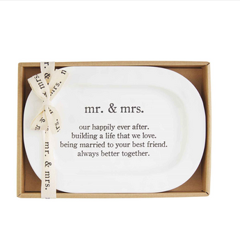 Mr. and Mrs. Sentiment Plate