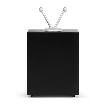 Lit Television with Holiday Program Snow Globe - 5x6.5in