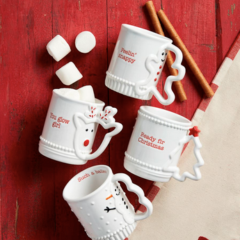 Christmas Character Handle Mugs