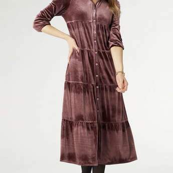 Romance Imagined Velour Dress