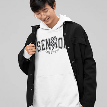 Checkered Bold 2025 Senior Sweatshirt