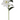 35 Inch White Real Touch Lily Stem w/3 Blooms & 2 Buds