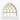 CLEARANCE - White & Tan Gothic Window Frame