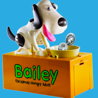 Bailey The Money Hungry Mutt Piggy Bank
