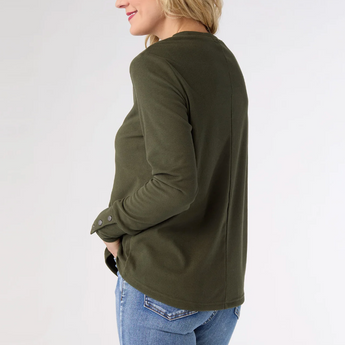 Alexis Super Soft Top with Snap Cuff