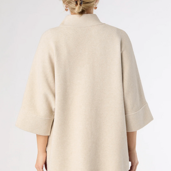 Heavenly-Luxe Rhinestone Zip Front Cardigan with Pockets