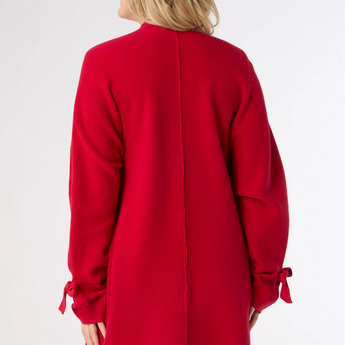 Heavenly-Luxe Bow Sleeve Cardigan with Pockets