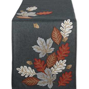 Autumn Embroidered Table Runner