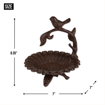 Sunflower Cast Iron Bird Feeder