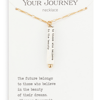 Believe in Beauty Quote Necklace